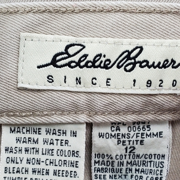 Eddie Bauer Straight Leg Khaki Pant Women 12 Petitie - Picture 4 of 13